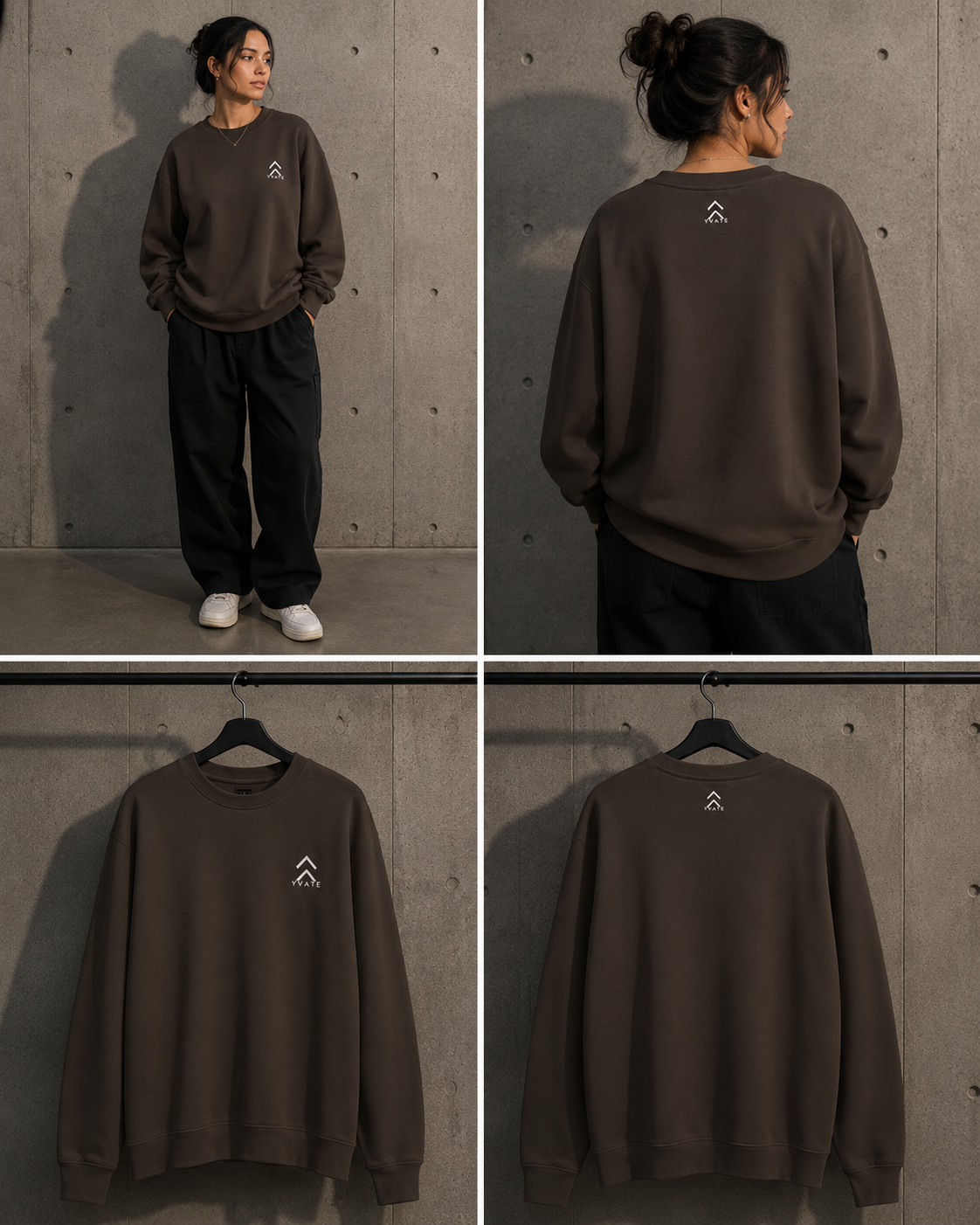 YVATE Oversized Crewneck