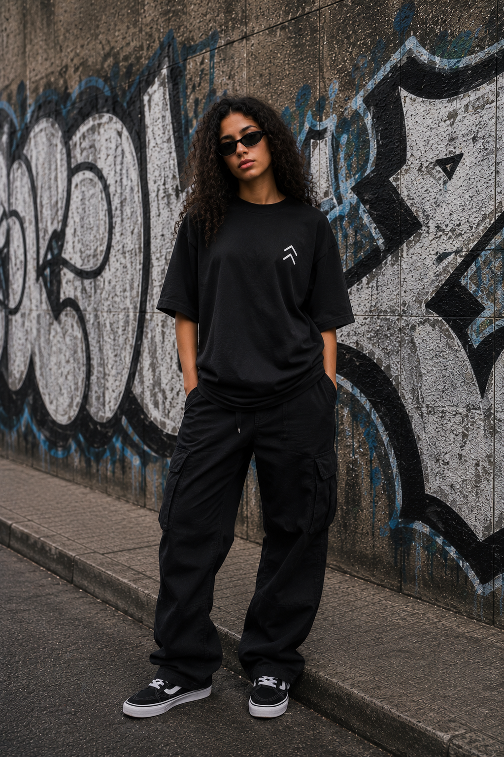Camiseta oversize con efecto desgastado