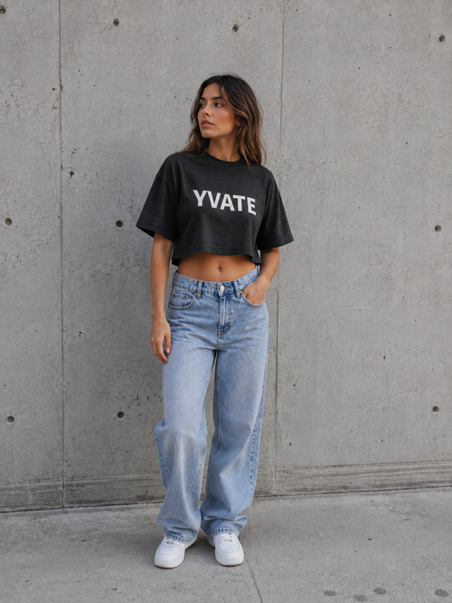 YVATE District Cropped Tee