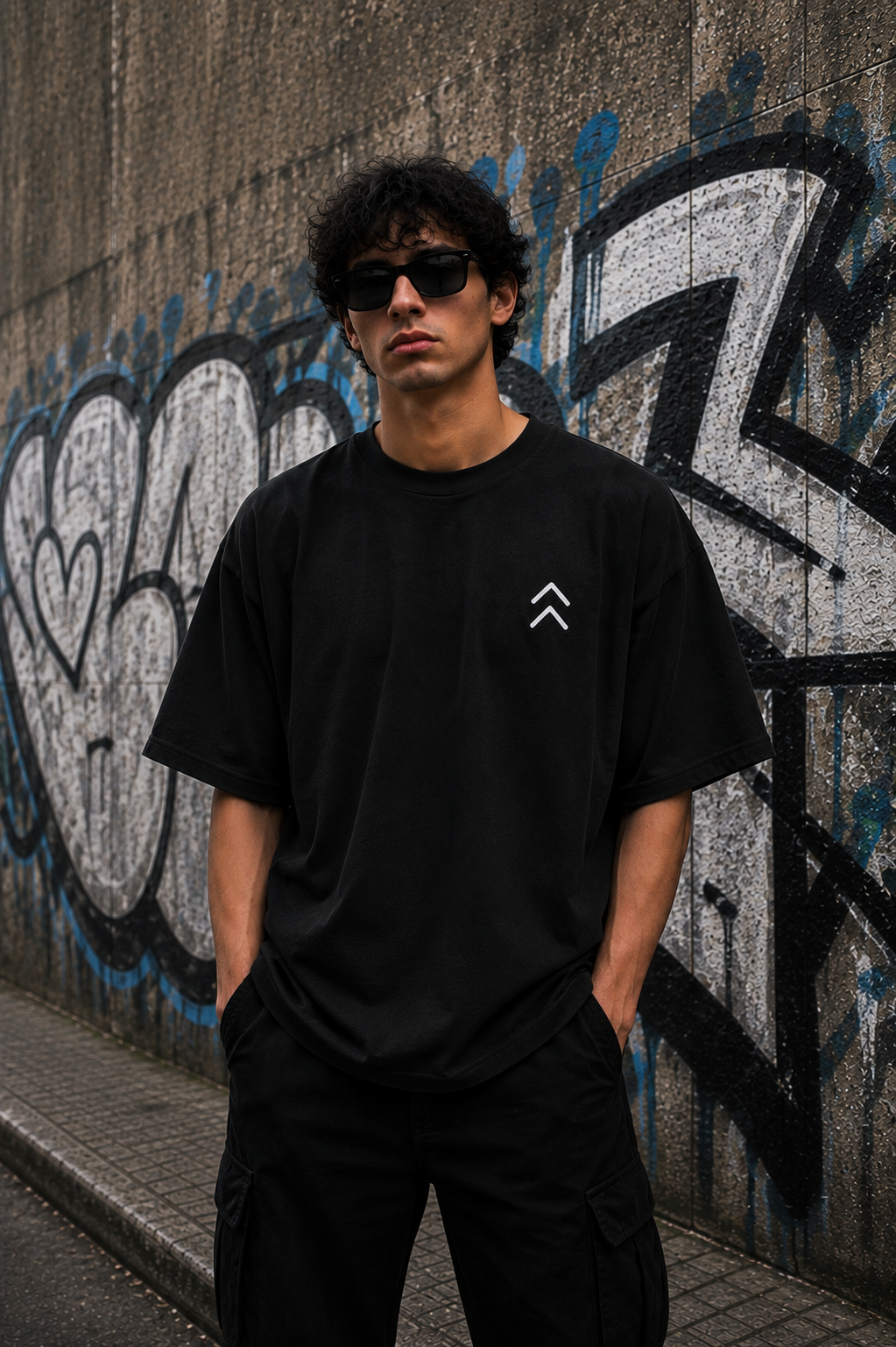 Camiseta oversize con efecto desgastado